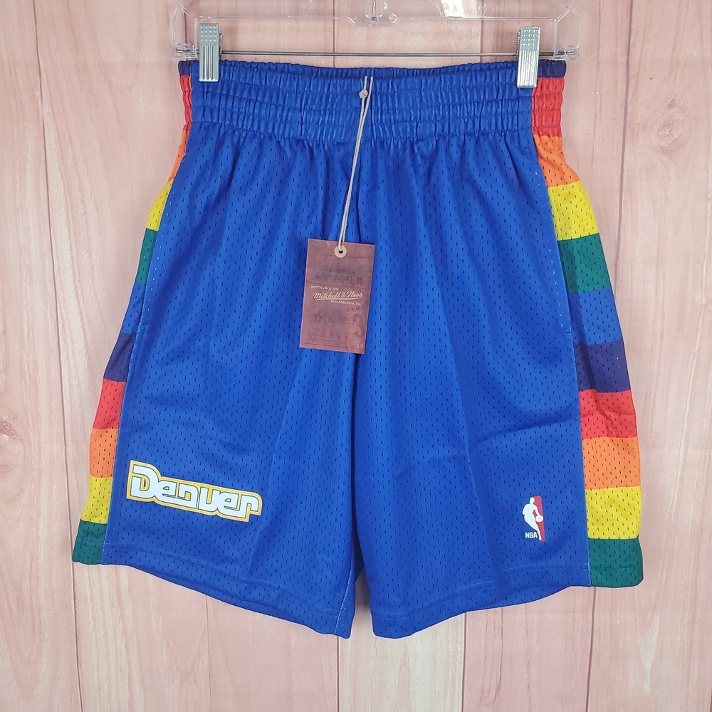 Mitchell & Ness Denver Nuggets Shorts Sz Small Road‎ Swingman 1991-92 NWT